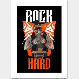 'Rock Hard' Posters and Art